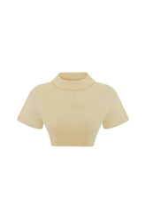 Destroyed Crop Tee - Chino Green