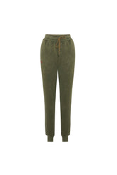 Acid Washed Track Sweatpant - Covert Green