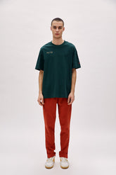 Oversized Tee With Emboss Detail - Pine Groove