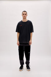 Acid Washed Track Tee - Black