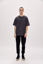 Oversized Tee With Emboss Detail - Phantom
