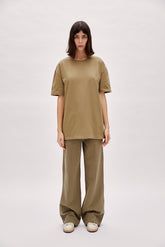 Destroyed Logo Tee - Covert Green