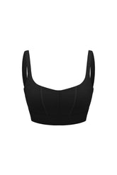 Bra With Stitch Detail - Black