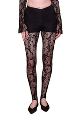 The Party Edit Lace Leggings With Built-in Ribbed Shorts