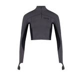 YOUR *ITCH HIGH NECK ACTIVE TOP - ASPHALT