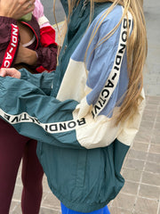 Forma Windbreaker Hoodie - Teal Multi