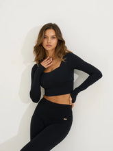Uela Longsleeve Top Black
