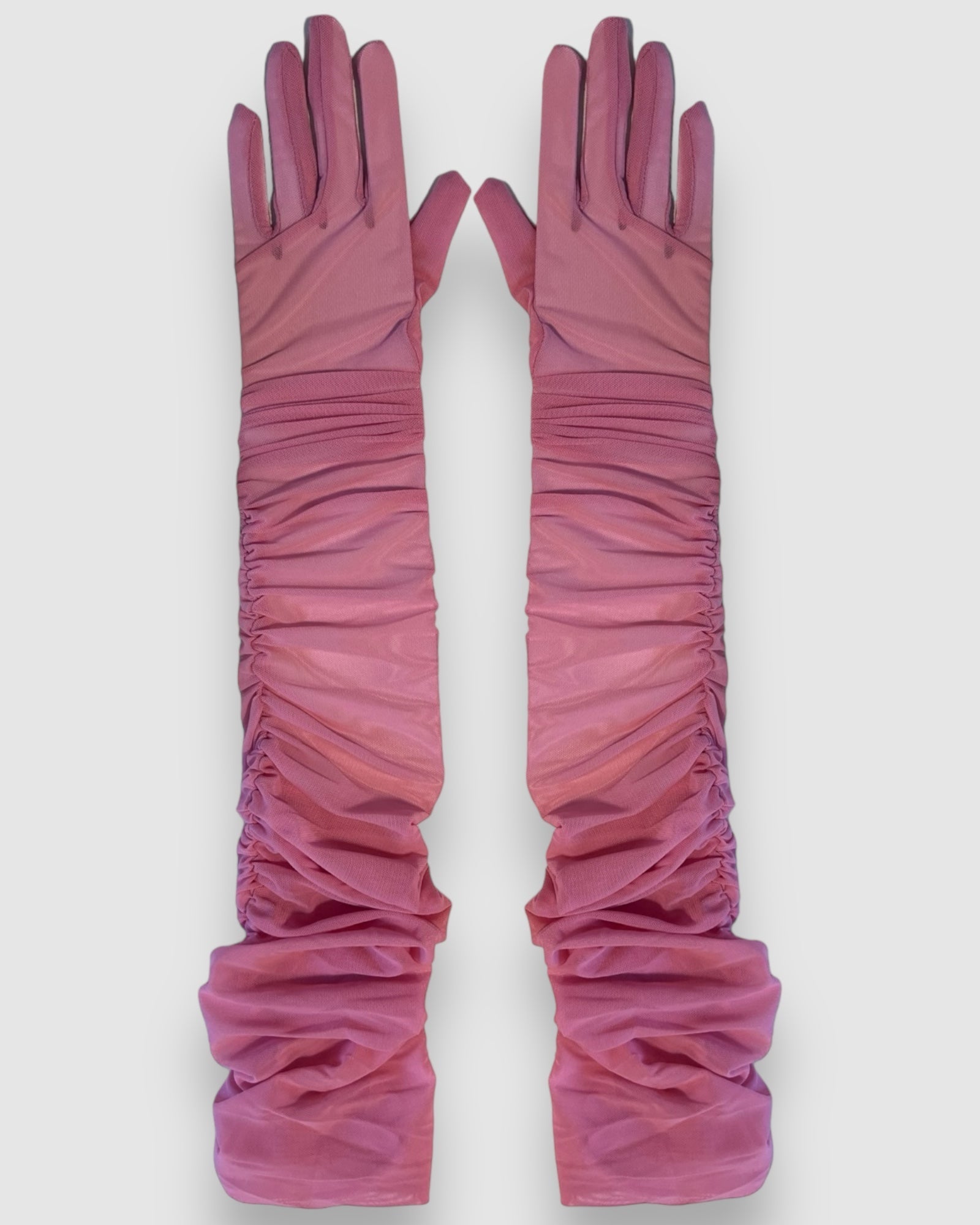 Ariana Ruched Mesh Opera Glove