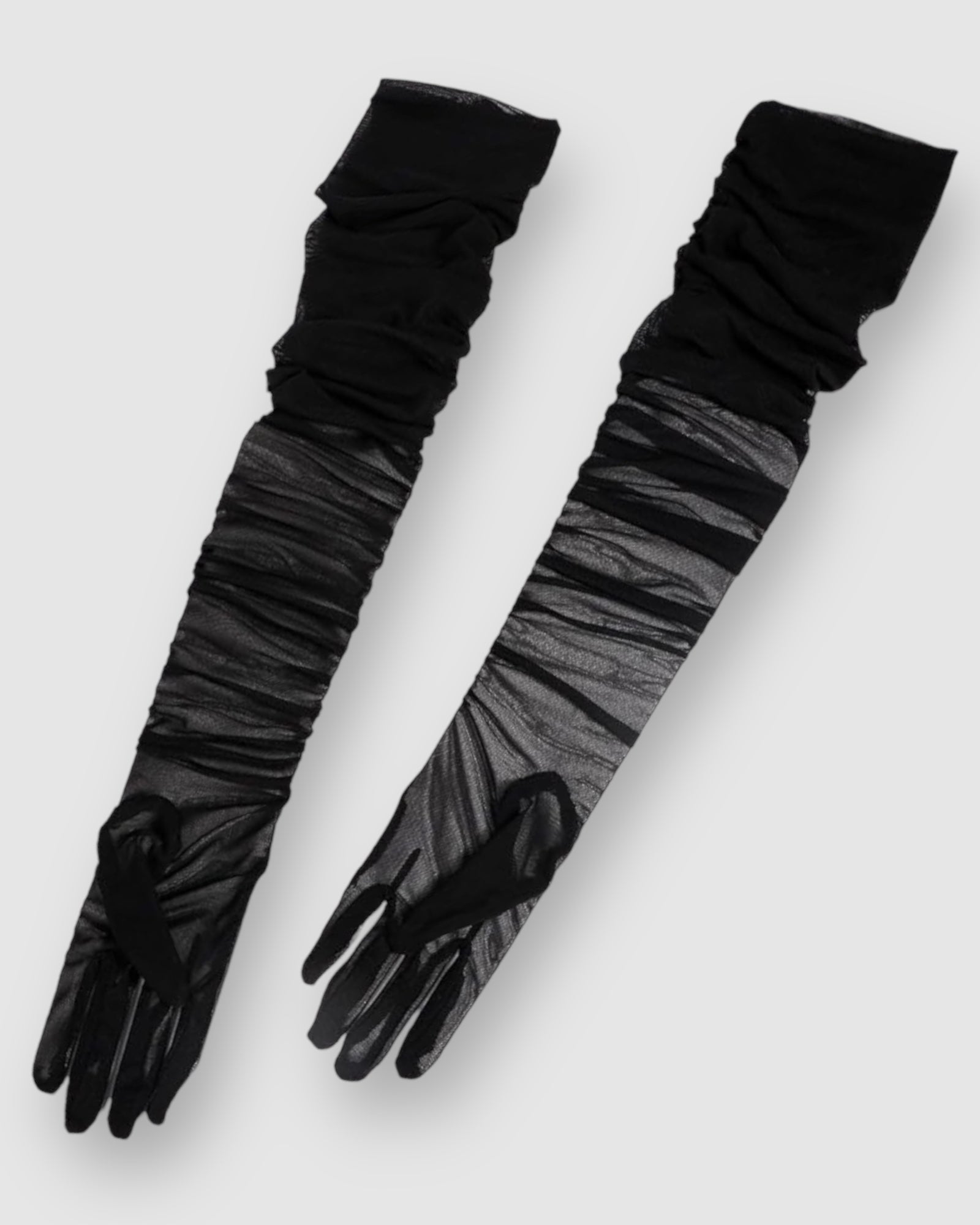 Ariana Ruched Mesh Opera Glove