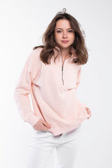 Zipped Neck Sweatshirt