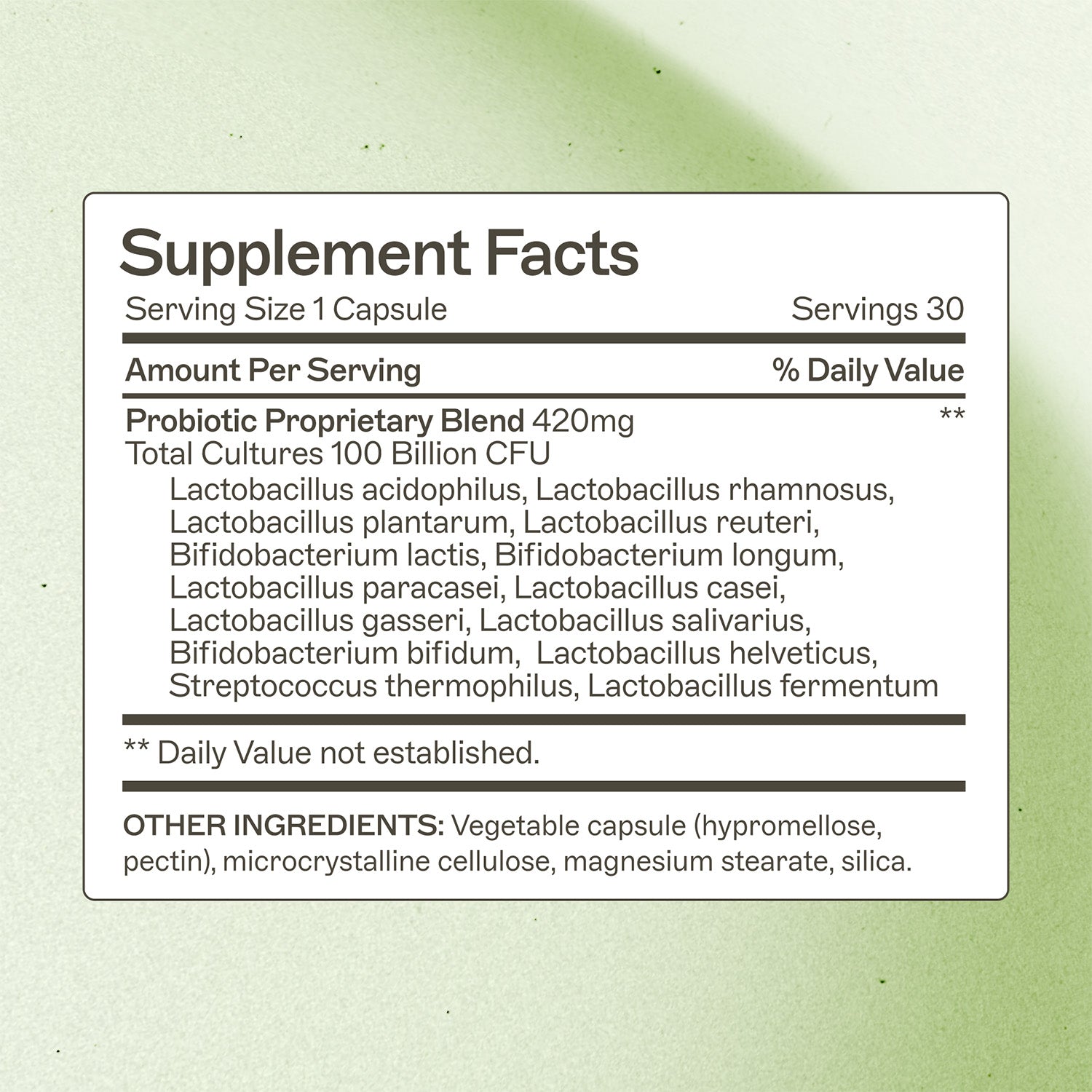 Probiotic Capsules 100 Billion