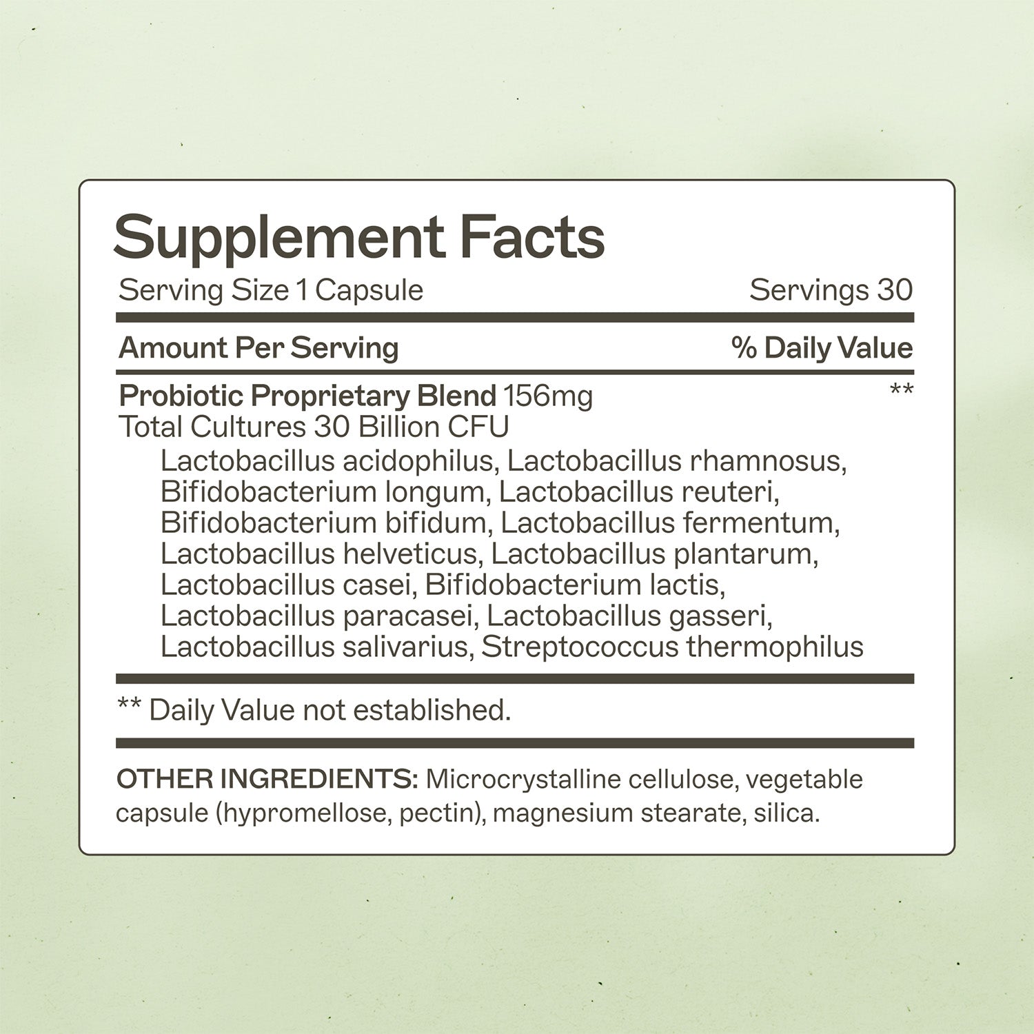 Probiotic Capsules 30 Billion