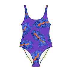 Purple One Piece Swimsuit - Calypso Split Tide