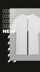 Unisex Oversized Cotton T-Shirt With "Rise Above It All" Logo -White R1