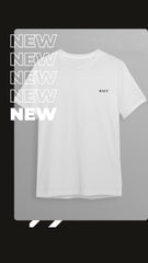 Unisex Oversized Cotton T-Shirt With "Rise Above It All" Logo -White R1