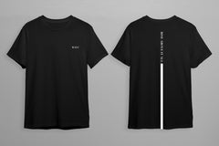 RAIA Unisex Oversized Cotton T-Shirt With "Rise Above It All" Logo -Black R1