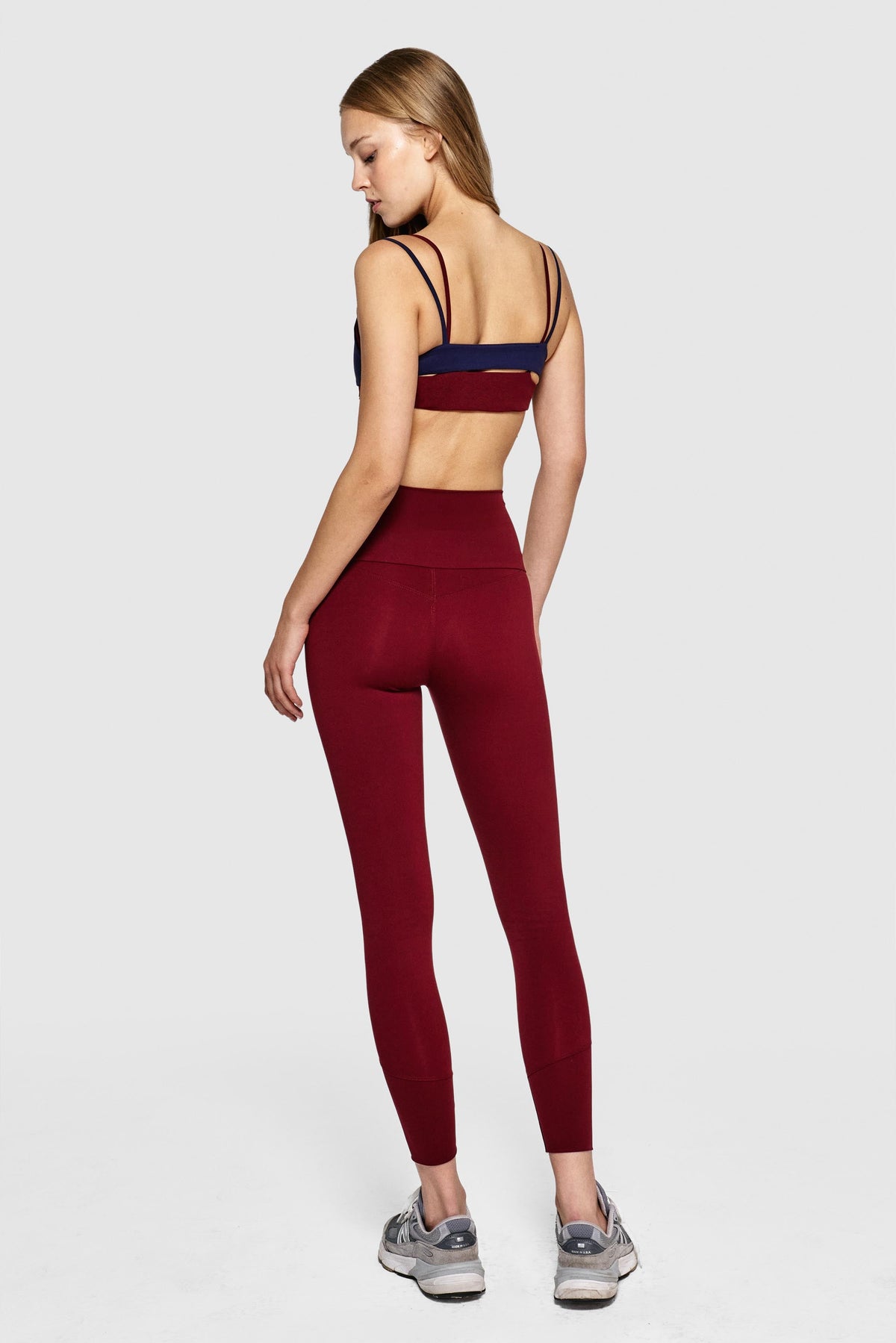 DOUBLE UP BRALETTE - MERLOT & SWEET NAVY