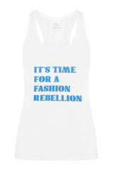 Racer Tank With Print