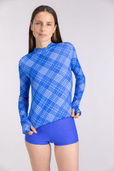 Rash Guard ― Blue Check
