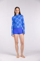 Rash Guard ― Blue Check