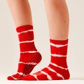 LIGN Charity Tie-Dye Red Tube Socks