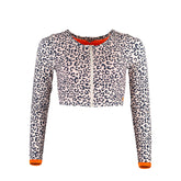 Rhea Long Sleeves Top Animal Print