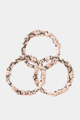 Skinny Silk Scrunchie Set Pink Neo Geo