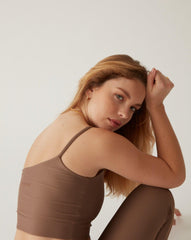 Sustainable Activewear Esmé Top Taupe