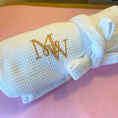 Quilted Monogram Bathrobe