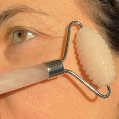 Rose Quartz Dual Action Roller