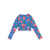 Eden Rose Long Sleeve Crop Top