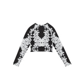 Ink Theory Long Sleeve Crop Top
