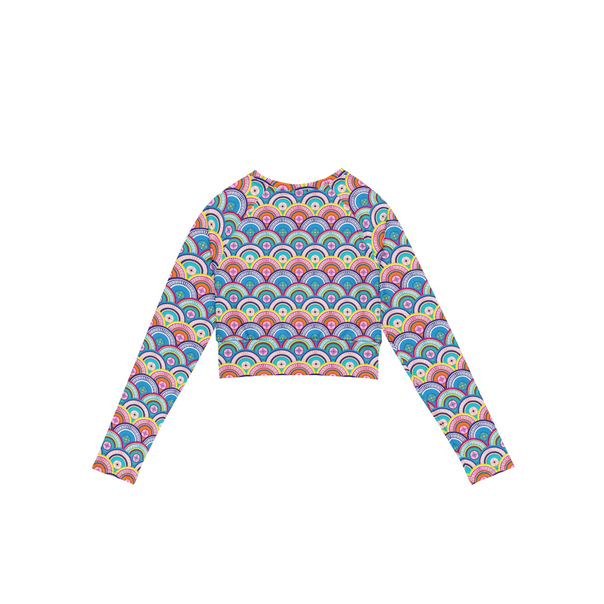 Kaleido Long Sleeve Crop Top