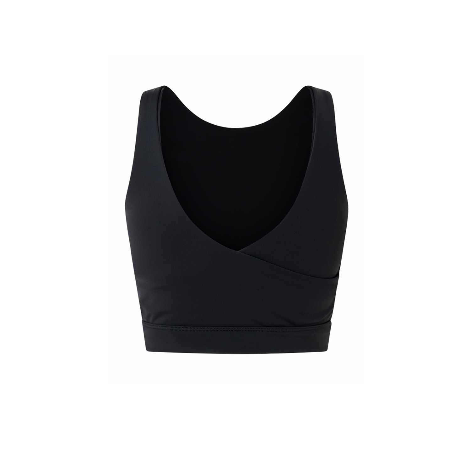 BLACK INK MINERVA REVERSIBLE CROP TOP in ECONYL®