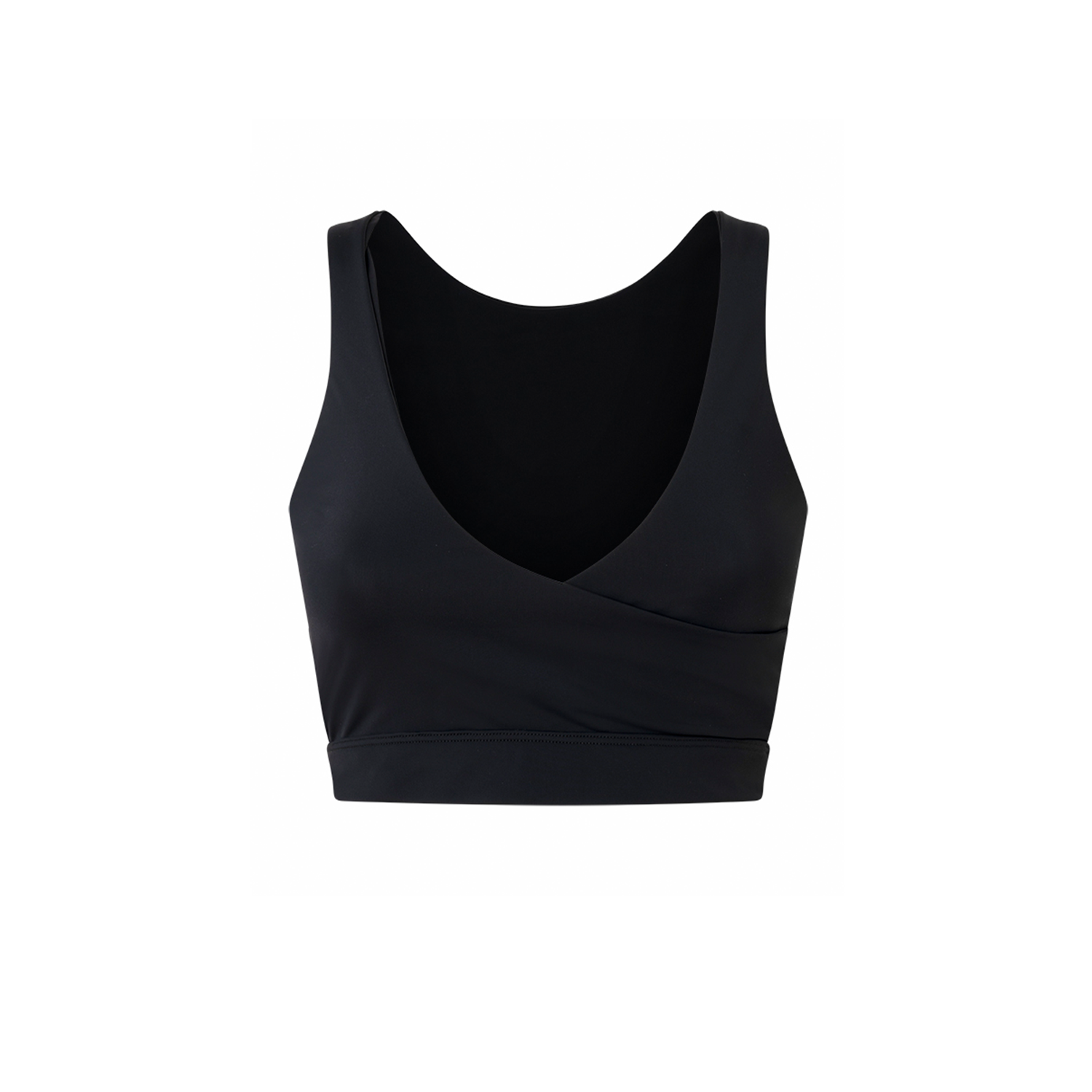 BLACK INK MINERVA REVERSIBLE CROP TOP in ECONYL®