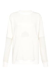 July 5:45 Fleece Jumper White