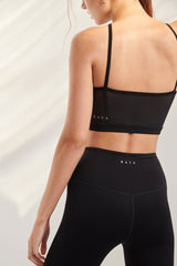 AirRise Mesh Convertible Neck Sports Bra - Black