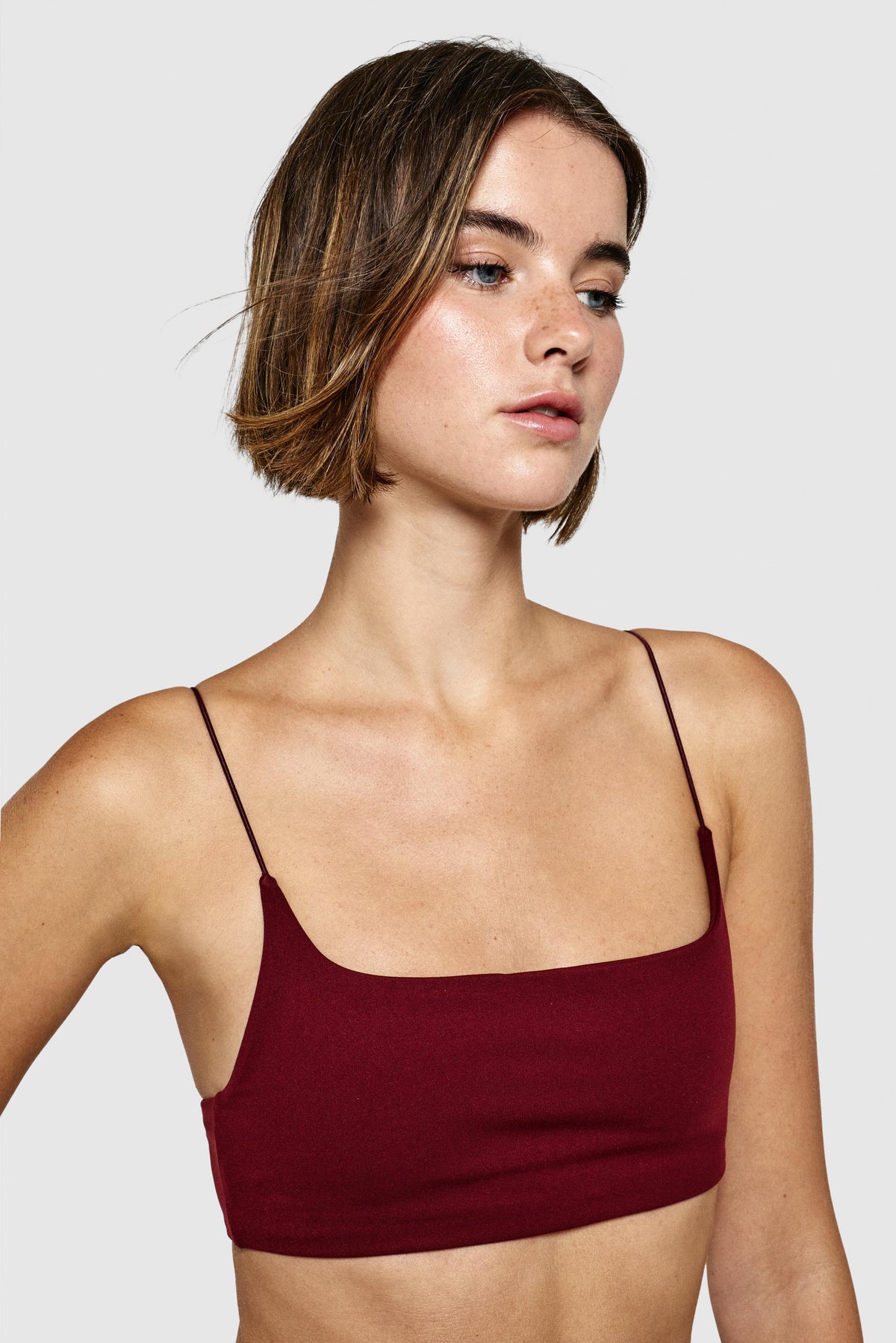 SKINNY BRA - MERLOT
