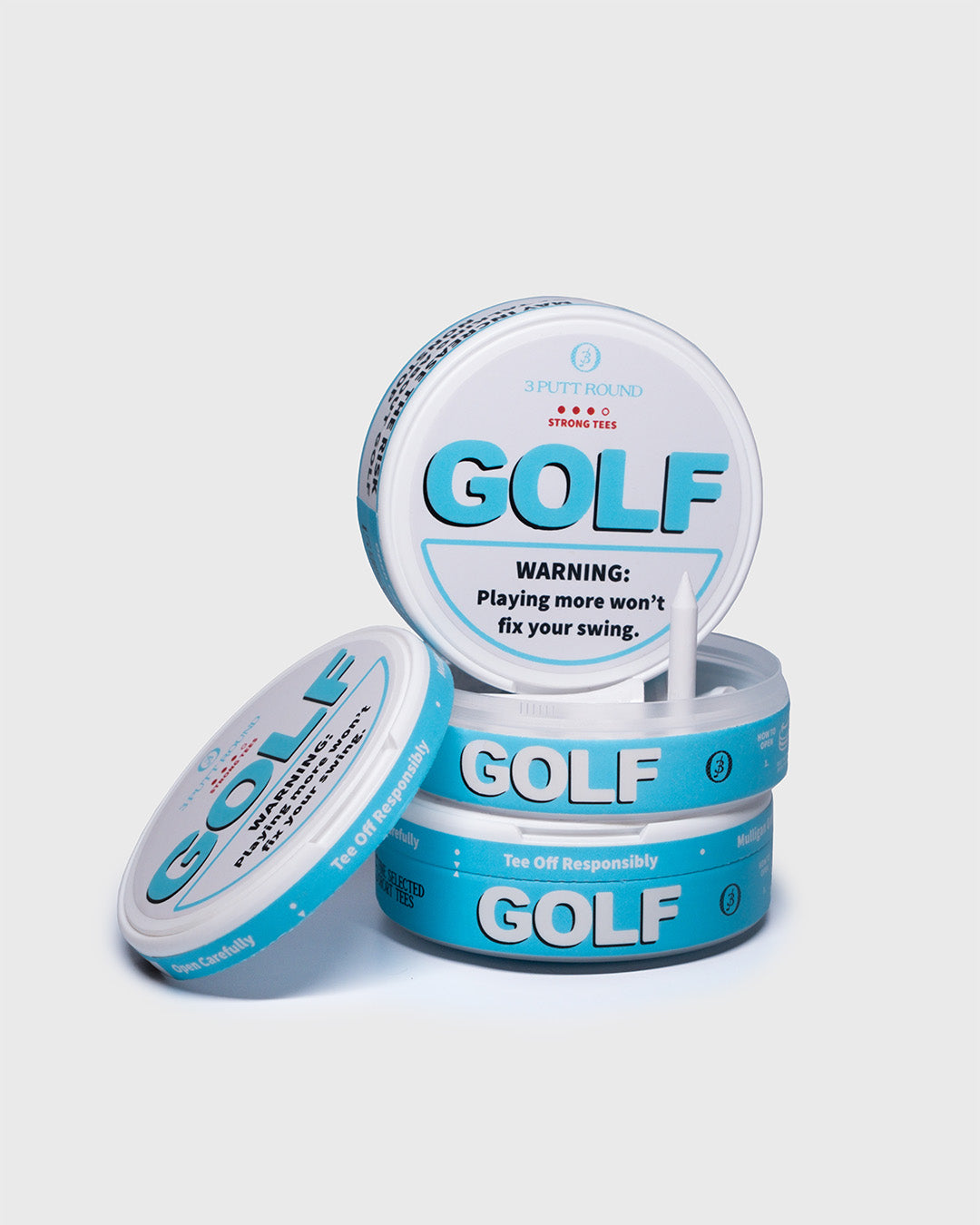 SET of 3 BLUE UPPER DECKY TEE PACKS