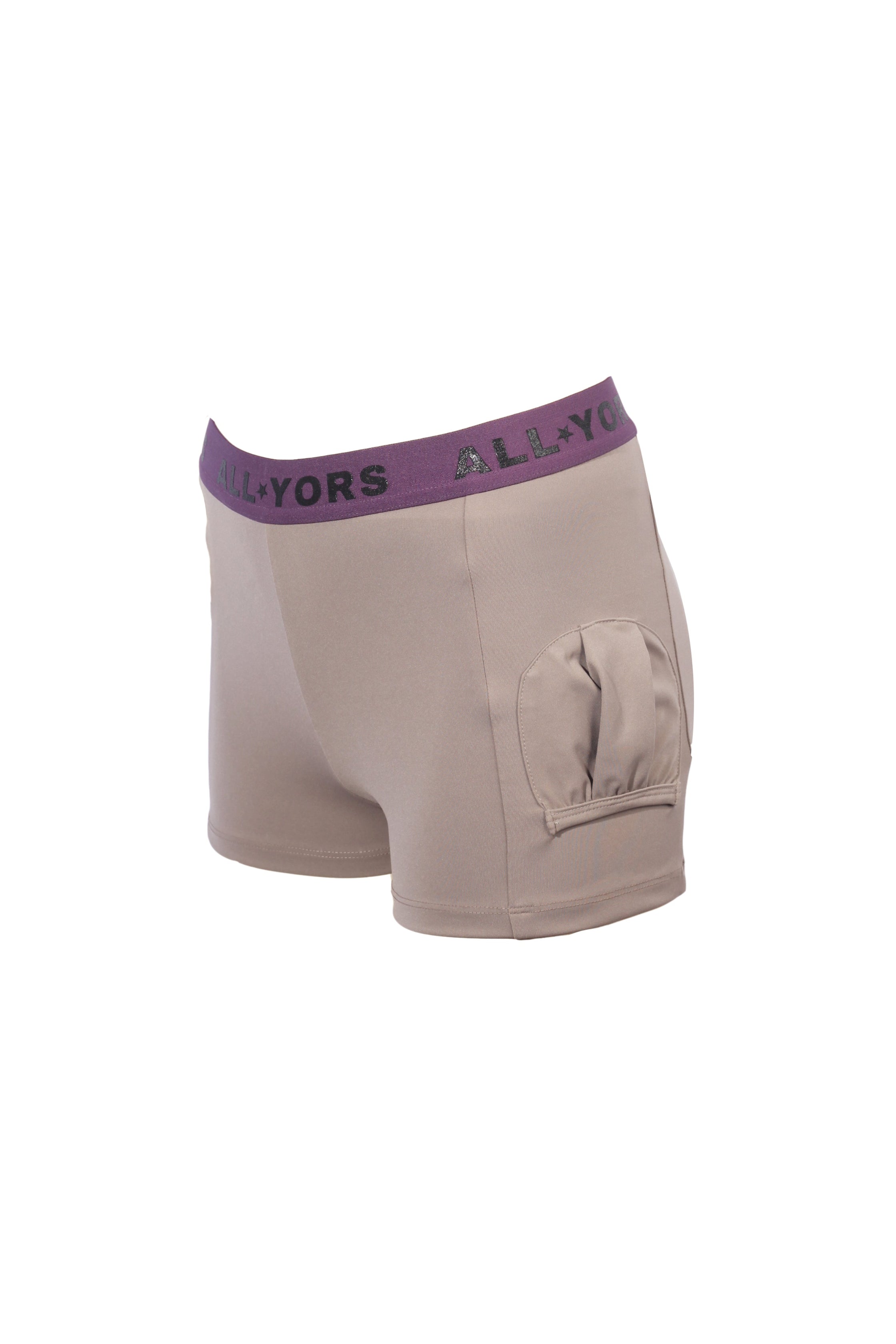 SPIN TENNIS SHORTS - PEBBLE