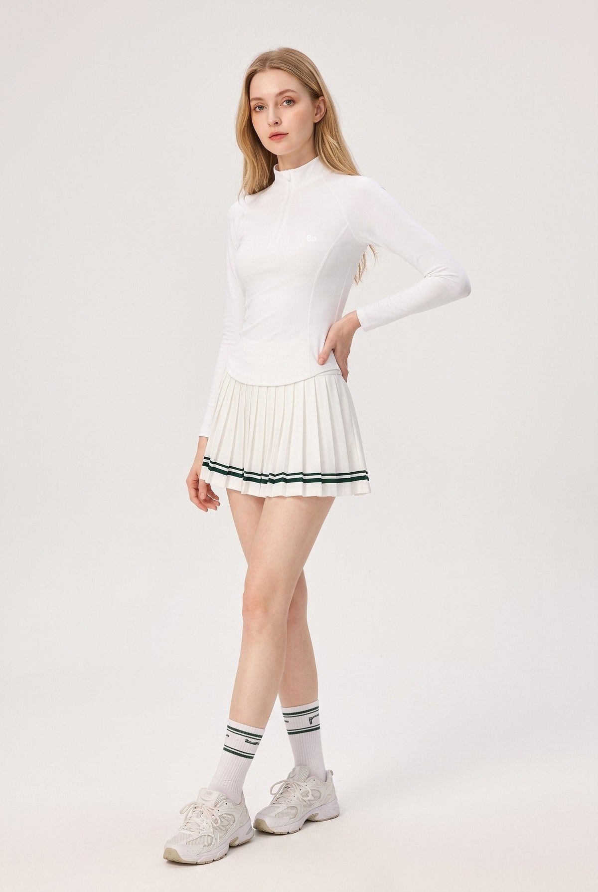 STELLA Long Sleeve & Pleated Skirt Set