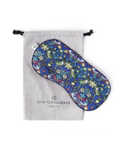 Luxury Lavender Eye Mask - Strawberry Thief Green