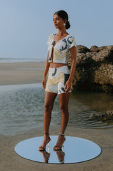 Lily Rose Top in Yellow Oceanus X by Poppy