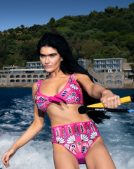 Nebula Shell Bikini Top Fuchsia