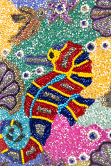 Coral Reef Hand Beaded Bag