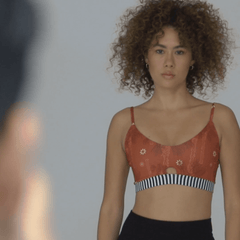 BROWN HONEY DATE PALM ARTEMIS SPORTS BRA