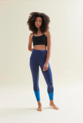 Easy Colour Block Leggings - Deep Night Blue/Shoreline Blue