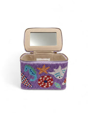 Seahorse Vanity Box Bag Purple