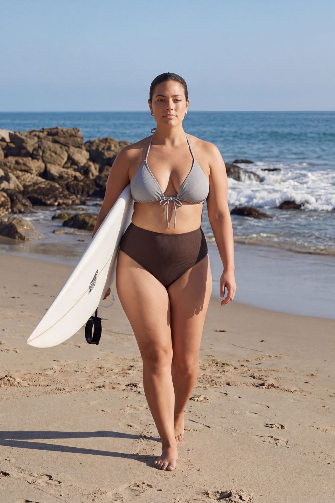 Bikini Top Triangle ― Seal Grey