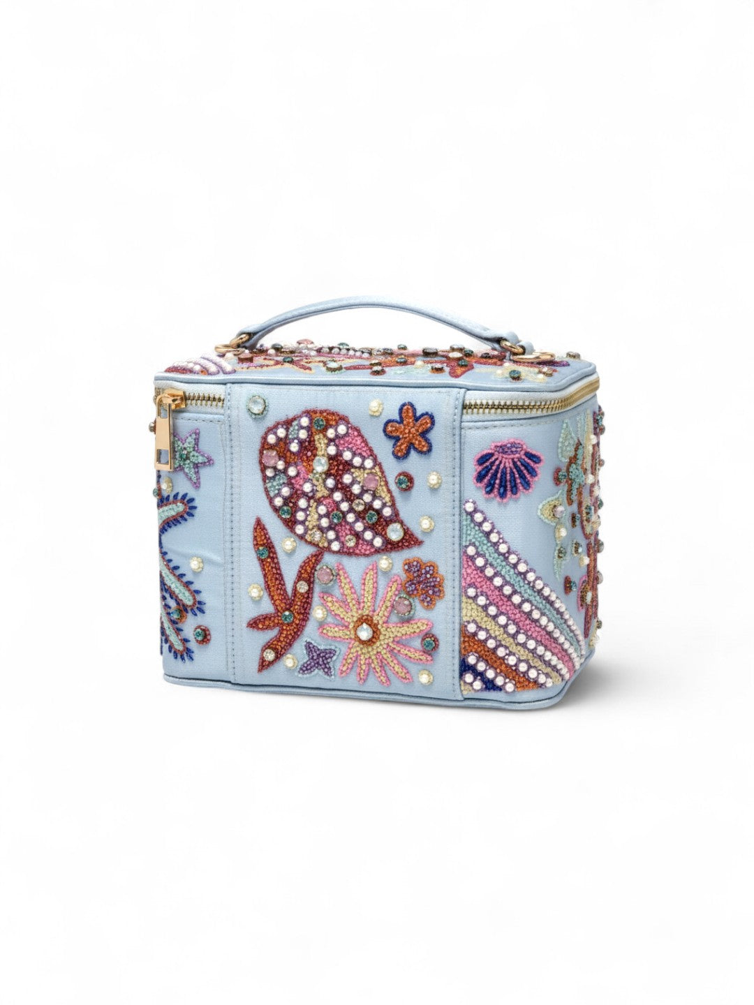 Selene Vanity Blue Makeup Bag